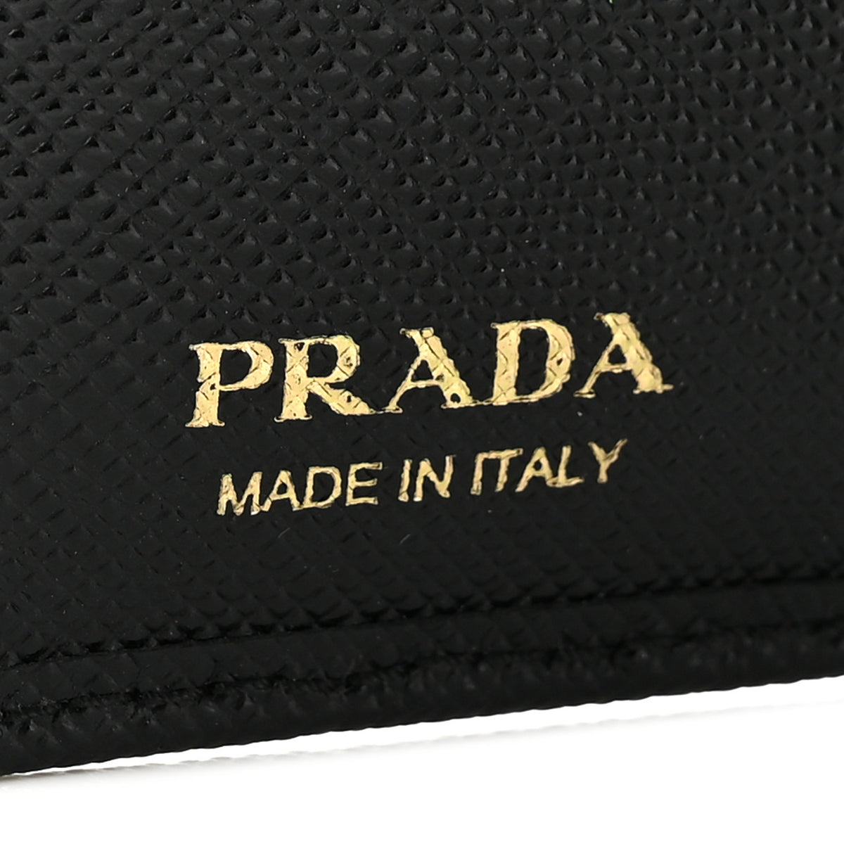 Saffiano Metal Bi-Fold Wallet  Black