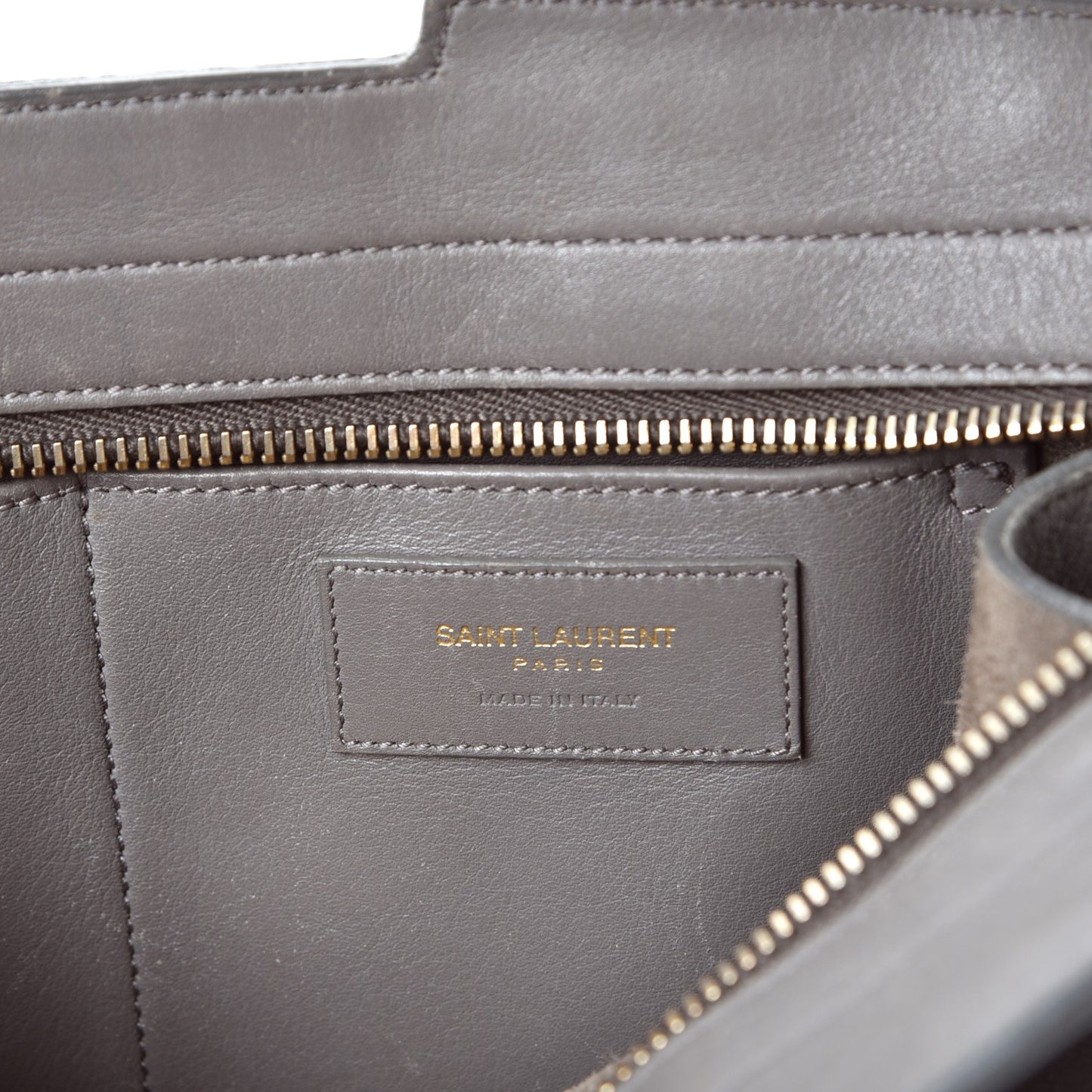 Calfskin Small Classic Y Cabas Fog