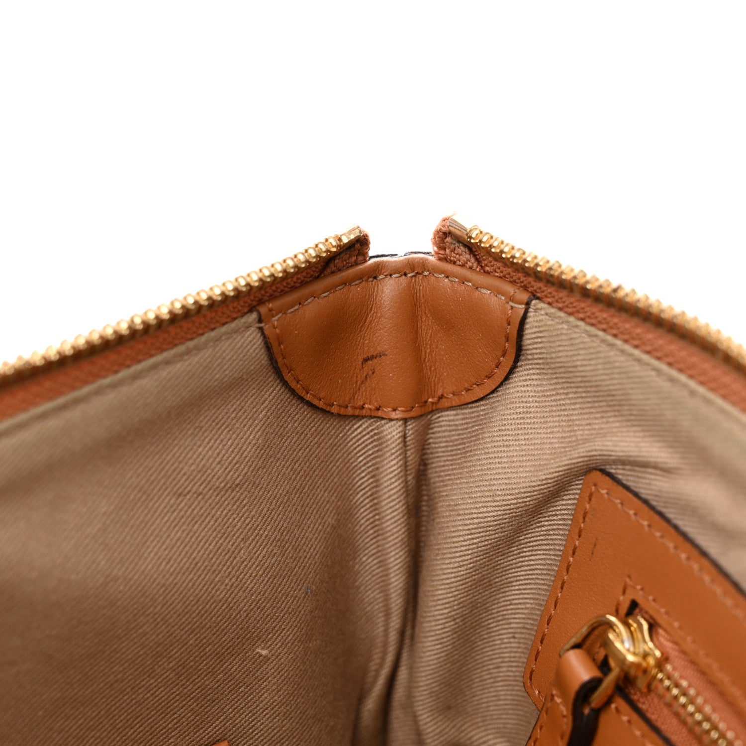 MCM Visetos Medium Crossbody Pouch Cognac 11 of 15