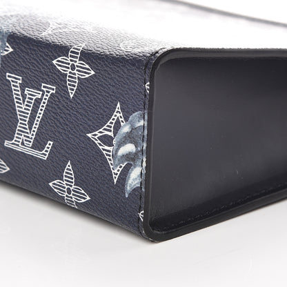 Louis Vuitton Savane Monogram Chapman Lion Pochette Voyage MM Ink 9 of 9