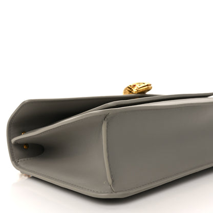 Bulgari Metropolitan Calfskin East West Maxi Chain Shoulder Bag Grey 7 of 10