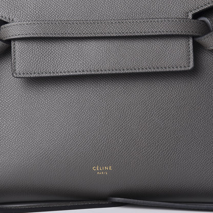 Celine Grained Calfskin Nano Belt Bag Grey 9 of 10