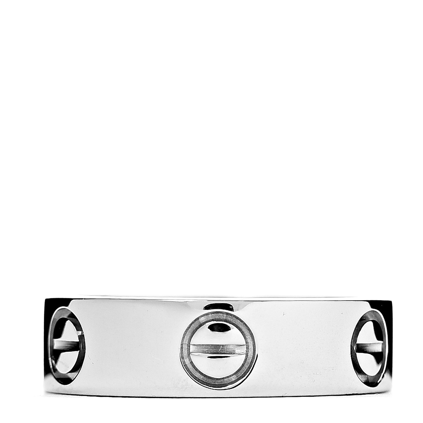 18K White Gold 5.5mm LOVE Ring 50 5.25