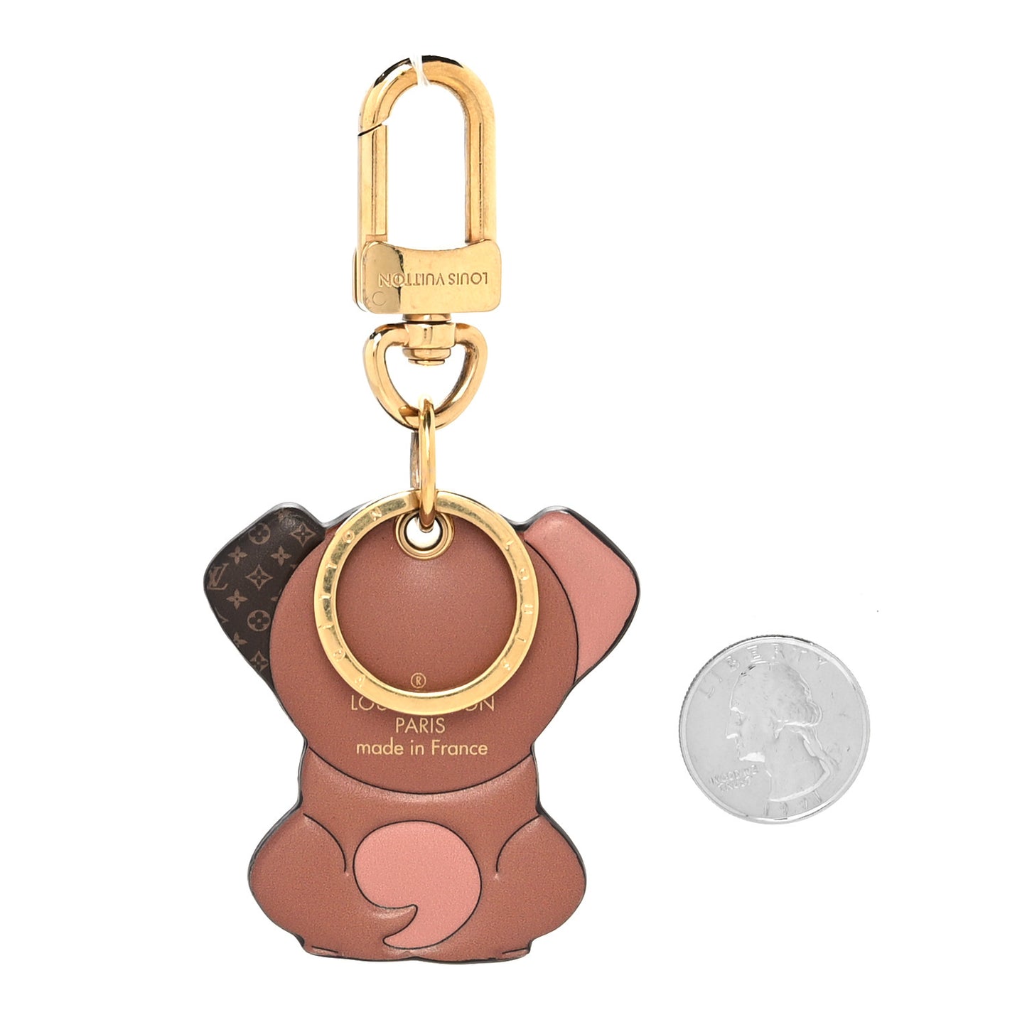 Monogram Puppy Bag Charm Key Holder