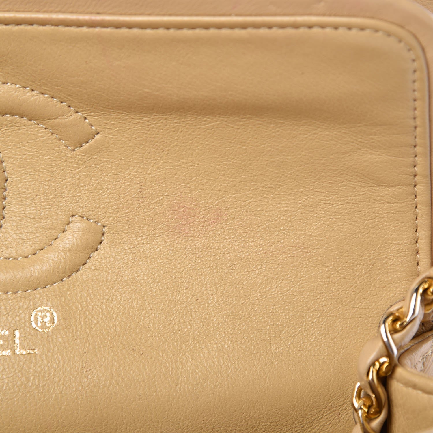 Chanel Lambskin Quilted Small Double Flap Beige 19 of 25