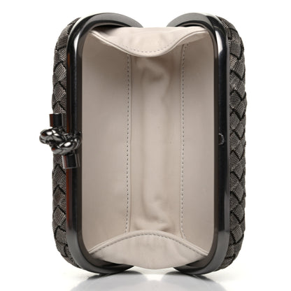 Bottega Veneta Metal Intrecciato Mesh Woven Knot Clutch in Argento 5 of 7