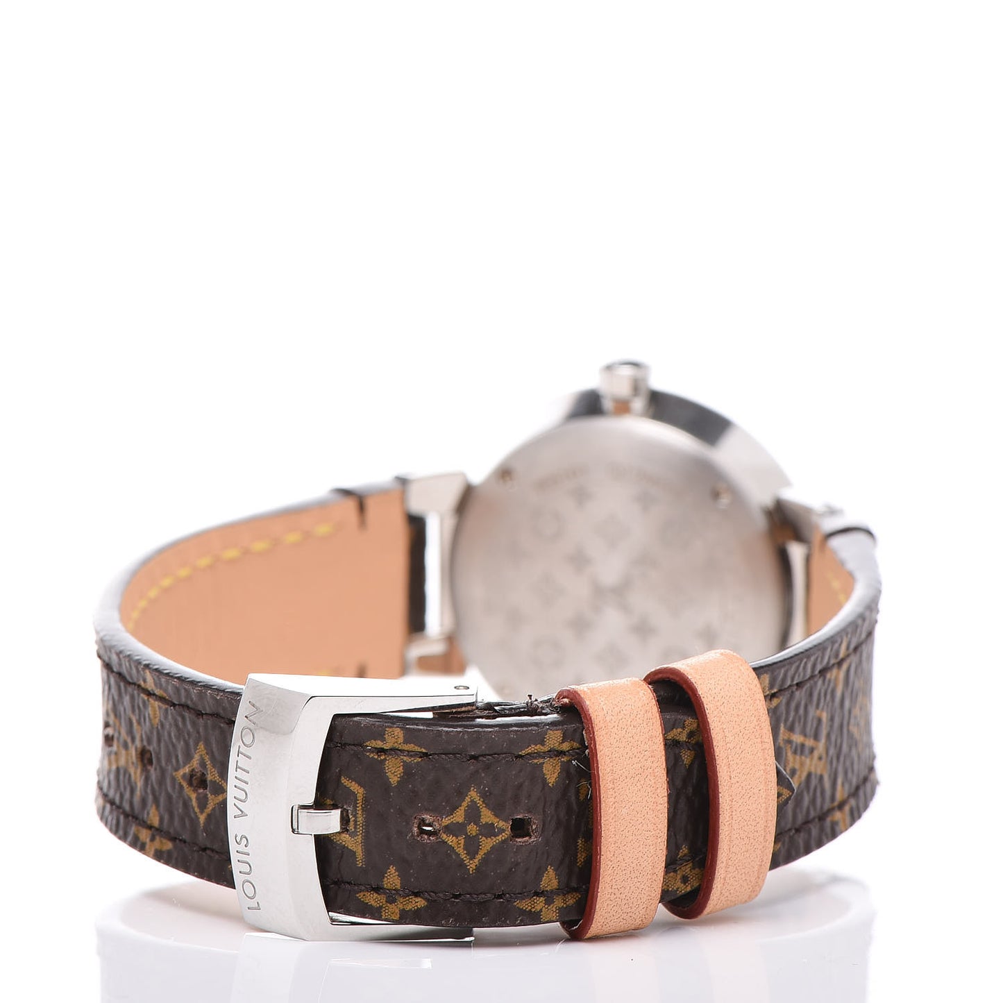 Stainless Steel Monogram Diamond 28mm Tambour Slim Quartz Watch