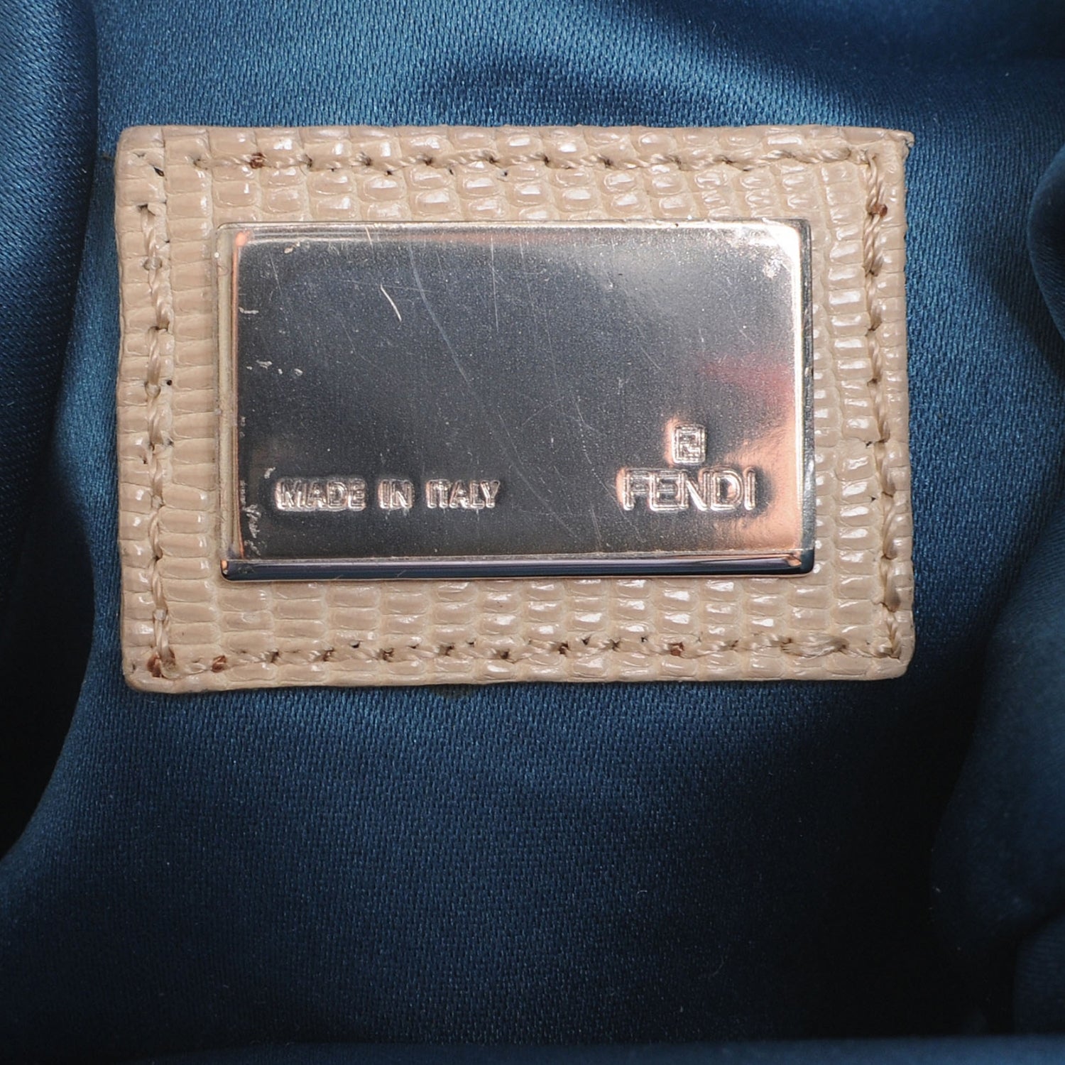 Fendi Lizard Canvas Aspen Embroidered Spy Multicolor Panna 7 of 8