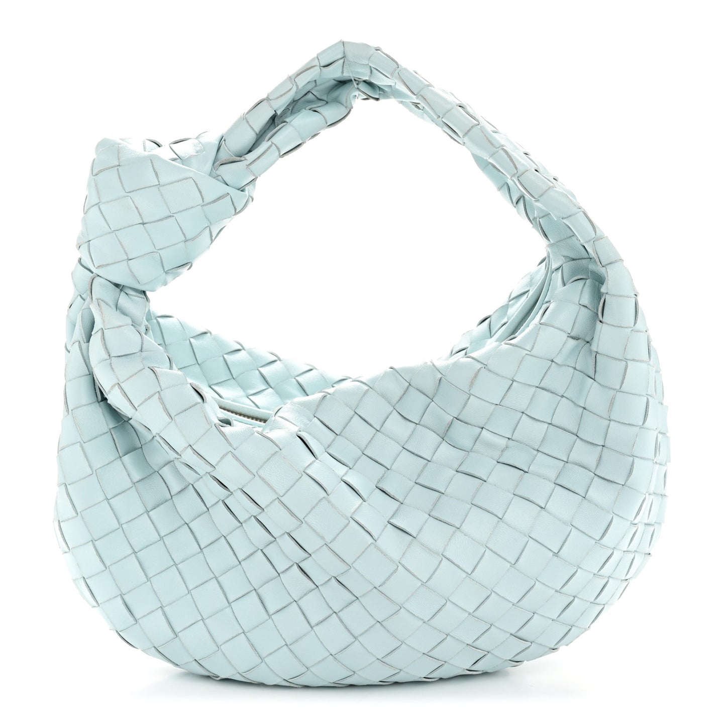 Nappa Intrecciato Teen Jodie Hobo Teal Washed