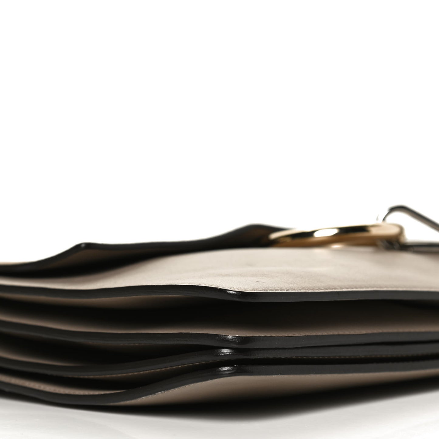 Calfskin Suede Medium Faye Shoulder Bag Motty Grey