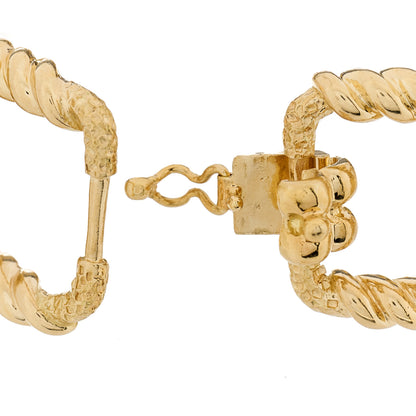 Tiffany 18K Yellow Gold Schlumberger Square Link Bracelet 4 of 5