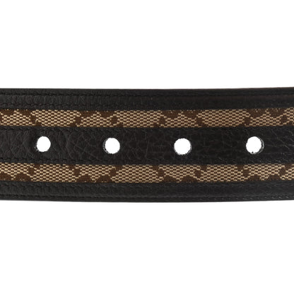 Gucci Monogram Dollar Calfskin 40mm Belt 105 42 Beige Ebony Testa di Moro 4 of 5