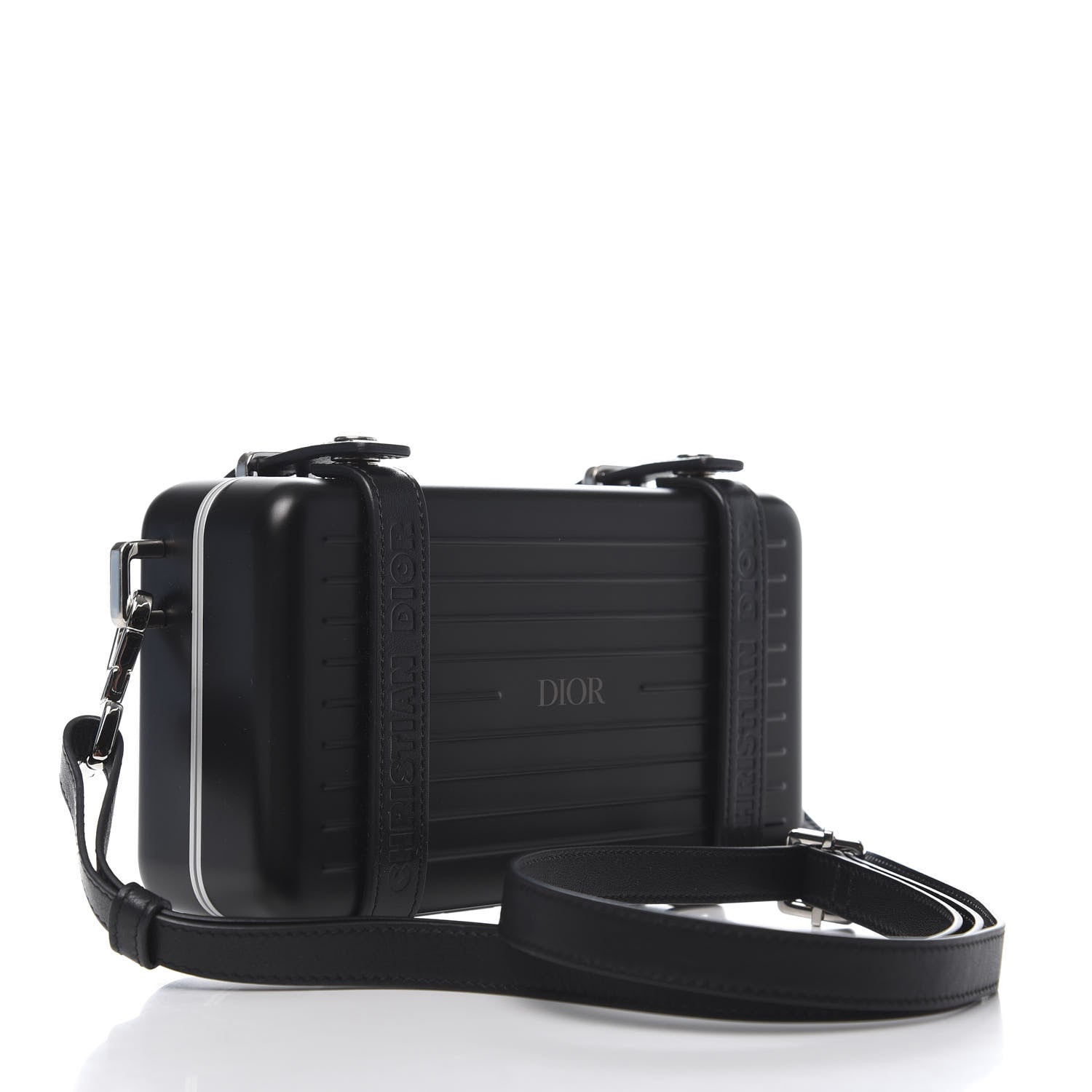 Christian Dior X RIMOWA Aluminum Personal Clutch On Strap Black 3 of 10
