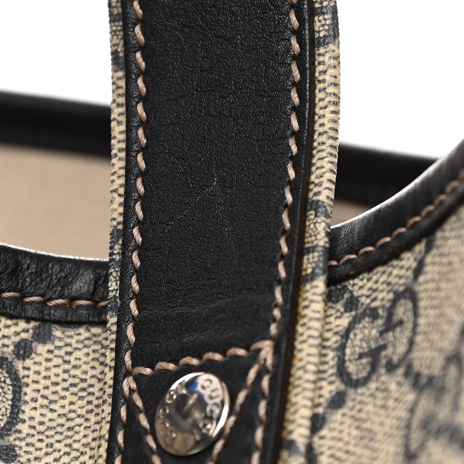 Gucci GG Plus Monogram Large Signature Web Loop Tote Black 14 of 14