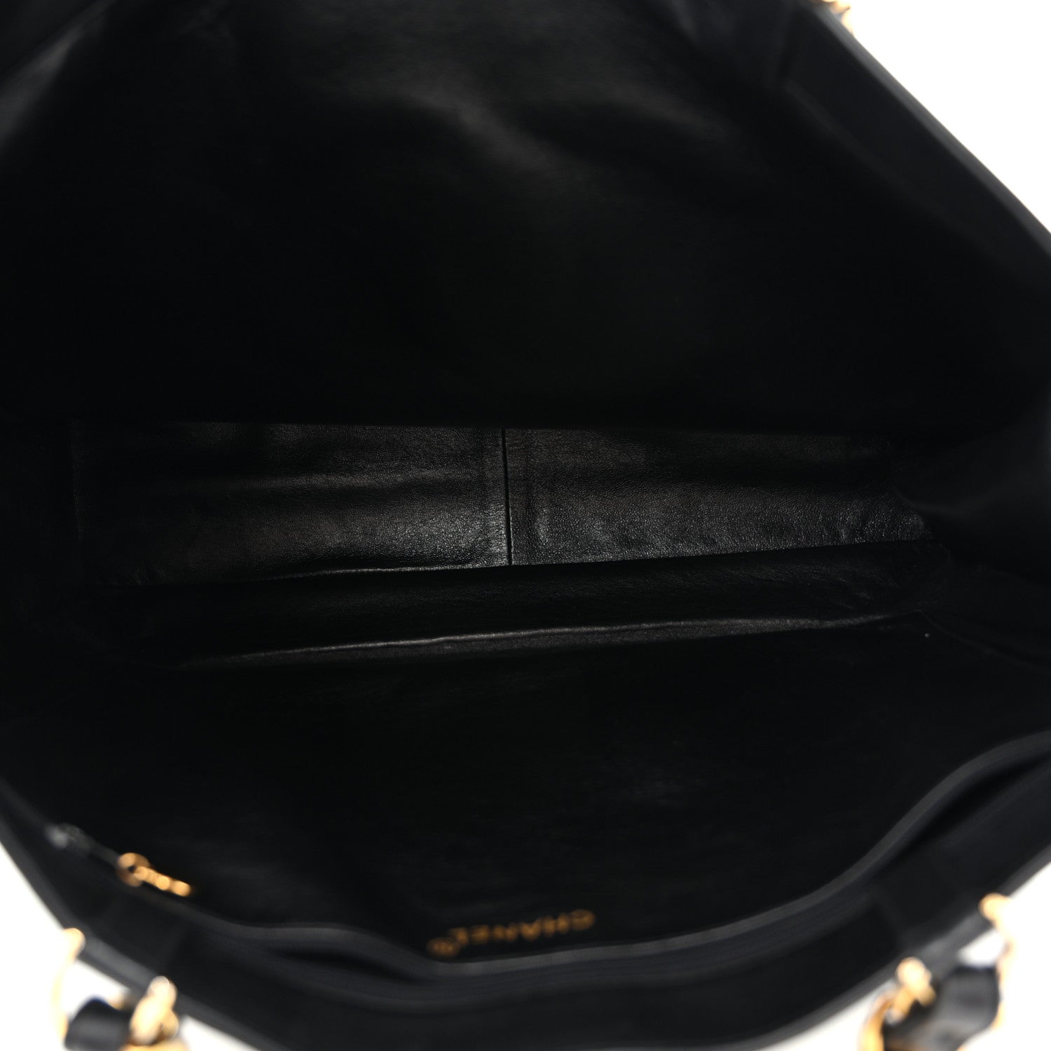 Chanel Lambskin CC Tote Black 5 of 15