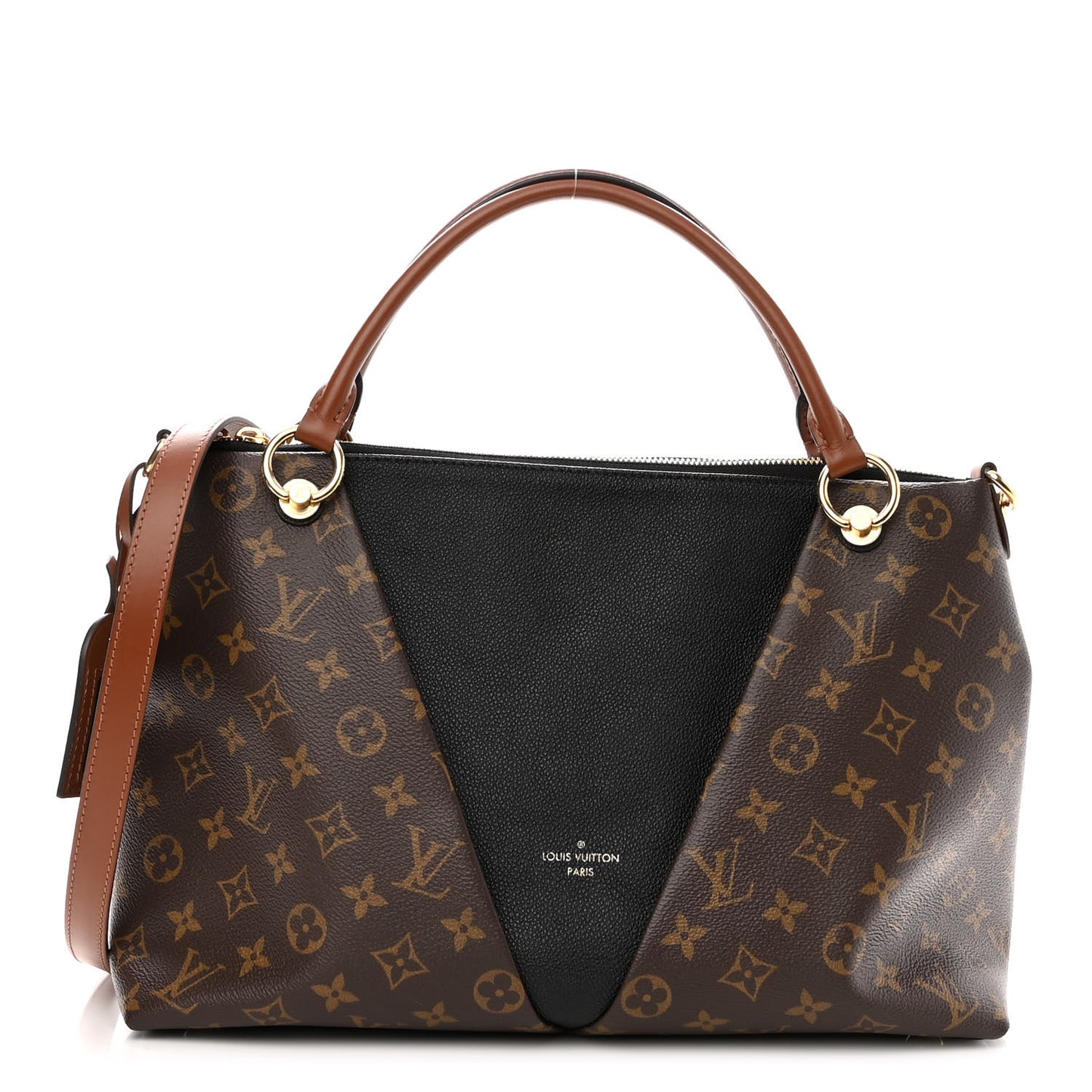 Monogram V Tote MM Black