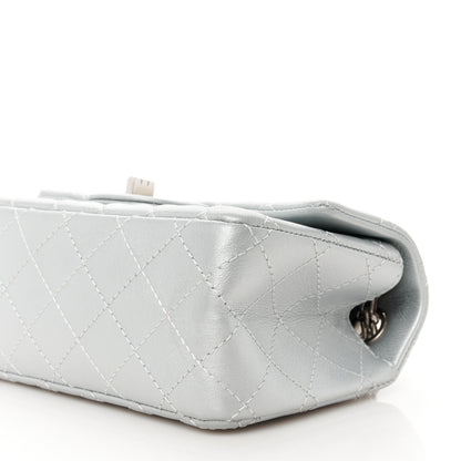 Chanel Metallic Grained Calfskin Quilted 2.55 Reissue Mini Flap Silver 10 of 10