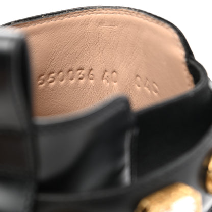 Gucci Calfskin Crystal GG Trip Chelsea Ankle Boots 40 Black 8 of 12