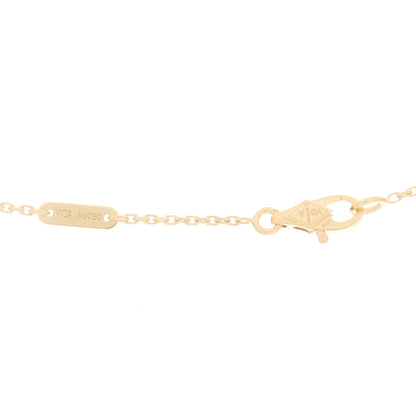Van Cleef & Arpels 18K Yellow Gold Emerald Mini Frivole Pendant Necklace 5 of 7