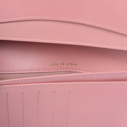 Chanel Iridescent Caviar Quilted Yen Wallet Rose Pink 7 of 9