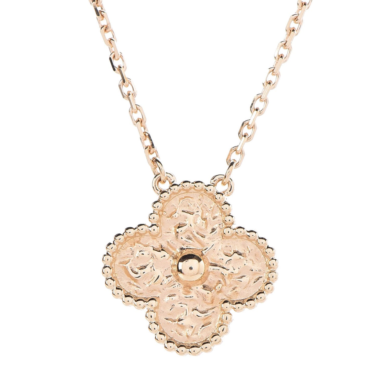 18K Yellow Gold Vintage Alhambra Pendant Necklace