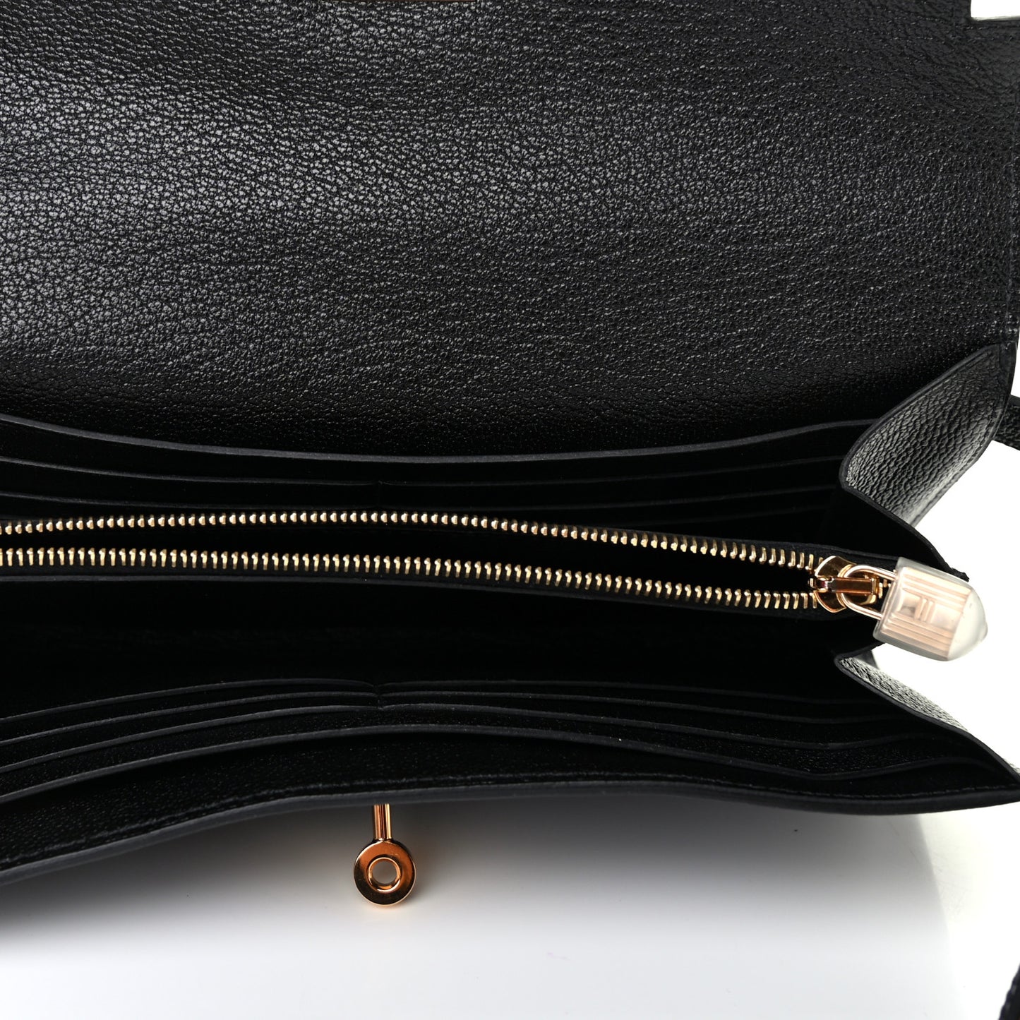 Chevre Mysore Kelly Longue Wallet Black