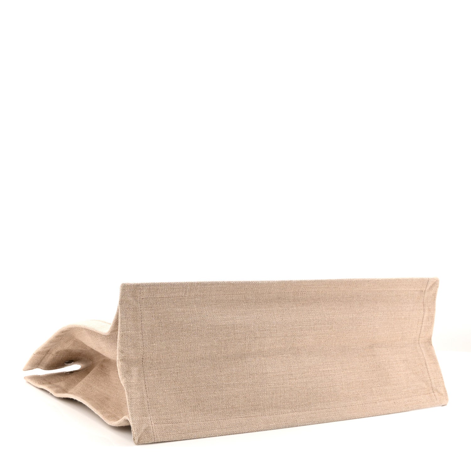Saint Laurent Linen Calfskin Rive Gauche Tote Greggio Natural 4 of 10