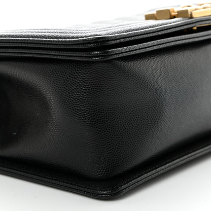 Chanel Caviar Quilted Medium Boy Flap Black 9 of 10