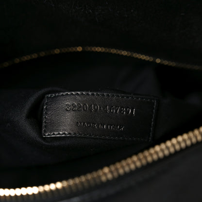 Saint Laurent Calfskin Classic Duffle 6 Black 7 of 10