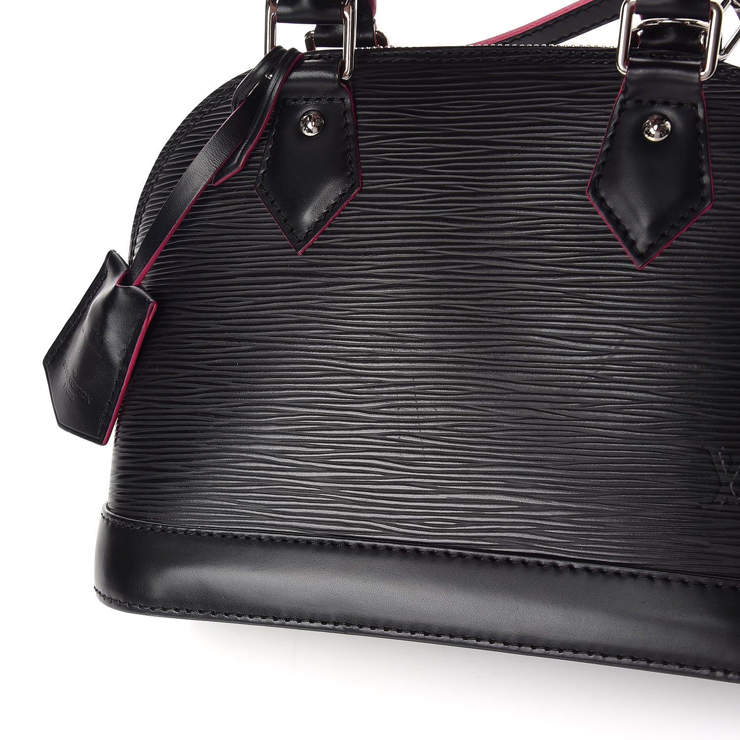 Louis Vuitton Epi Alma BB Black Hot Pink 13 of 14