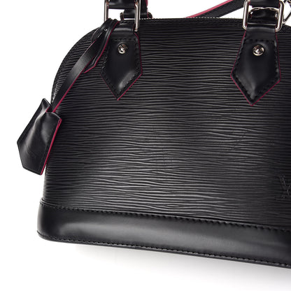 Louis Vuitton Epi Alma BB Black Hot Pink 13 of 14