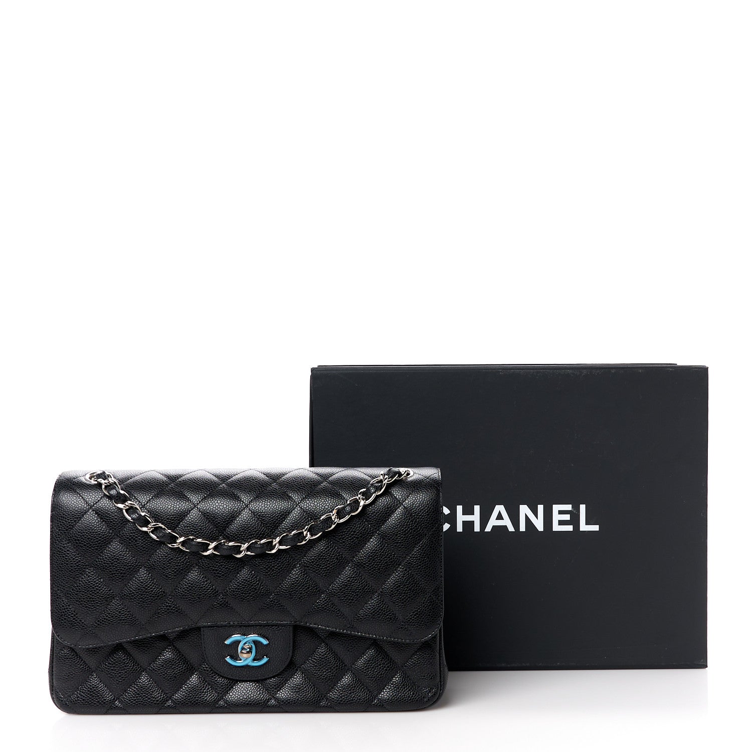 Chanel Caviar Quilted Jumbo Double Flap Black 11 of 11