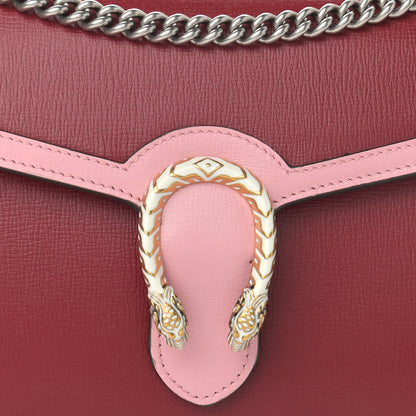 Gucci Azalea Calfskin Enamel Mini Dionysus Chain Wallet New Cherry Red Wild Rose Off White 8 of 11