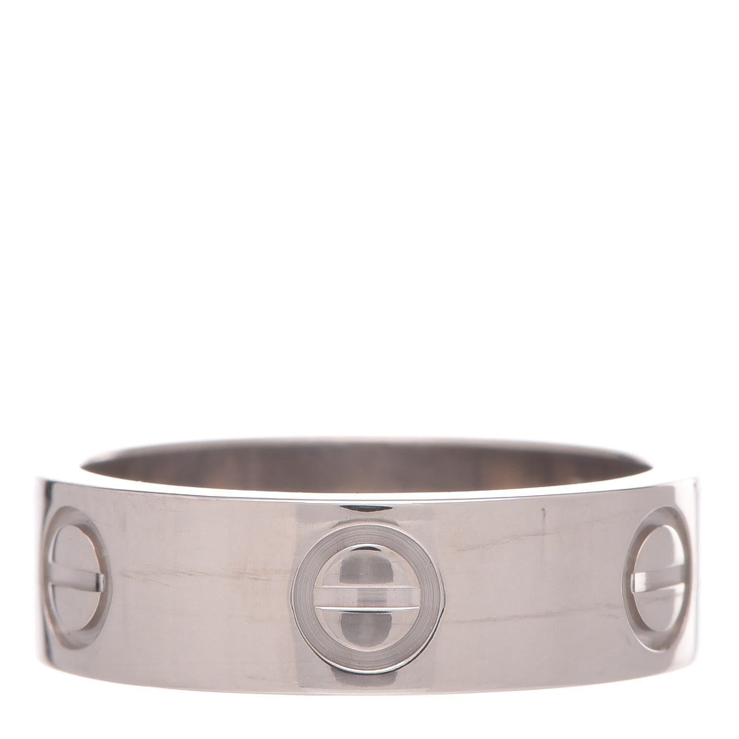 Cartier 18K White Gold 5.5mm LOVE Ring 50 5.25 1 of 6
