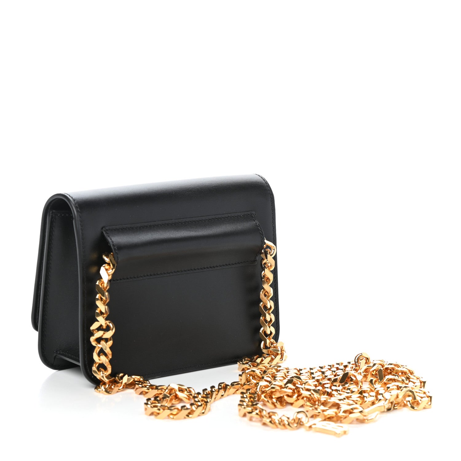 Burberry Calfskin TB Chain Belt Bag Black 3 of 9