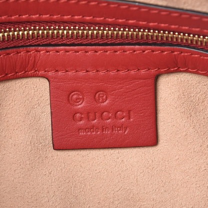 Gucci GG Supreme Monogram Blooms Small Boston Beige Blue Navy Hibiscus Red 7 of 10