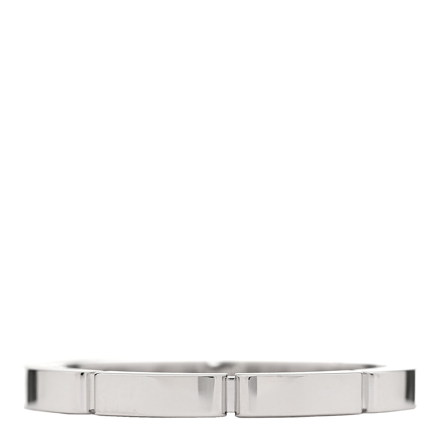 18K White Gold 2.5mm Maillon Panthere Wedding Band Ring 59 8.75