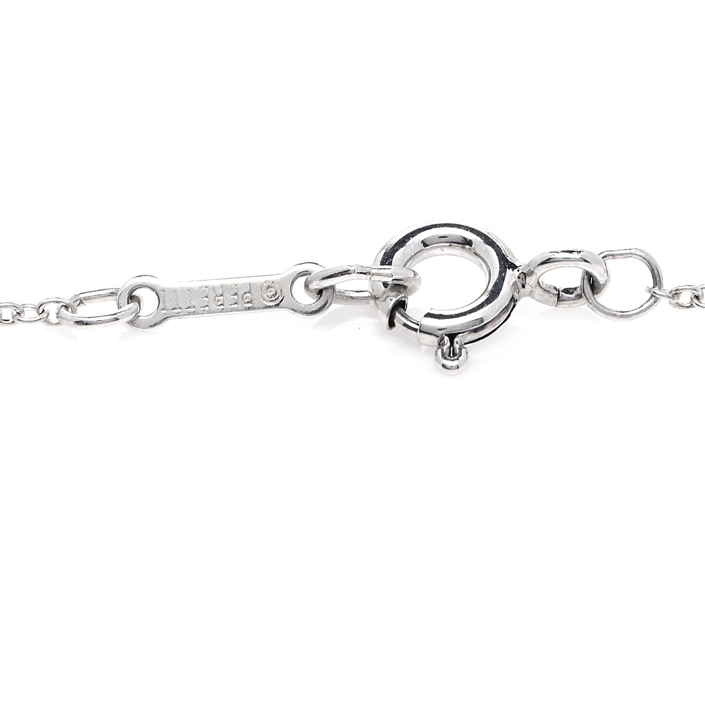 Sterling Silver 20mm Elsa Peretti Bean Pendant Necklace