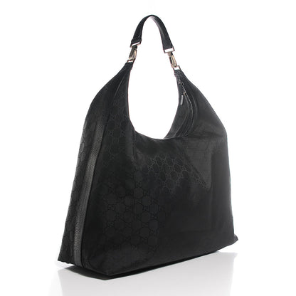 Gucci Nylon Monogram Large Hobo Black 3 of 7