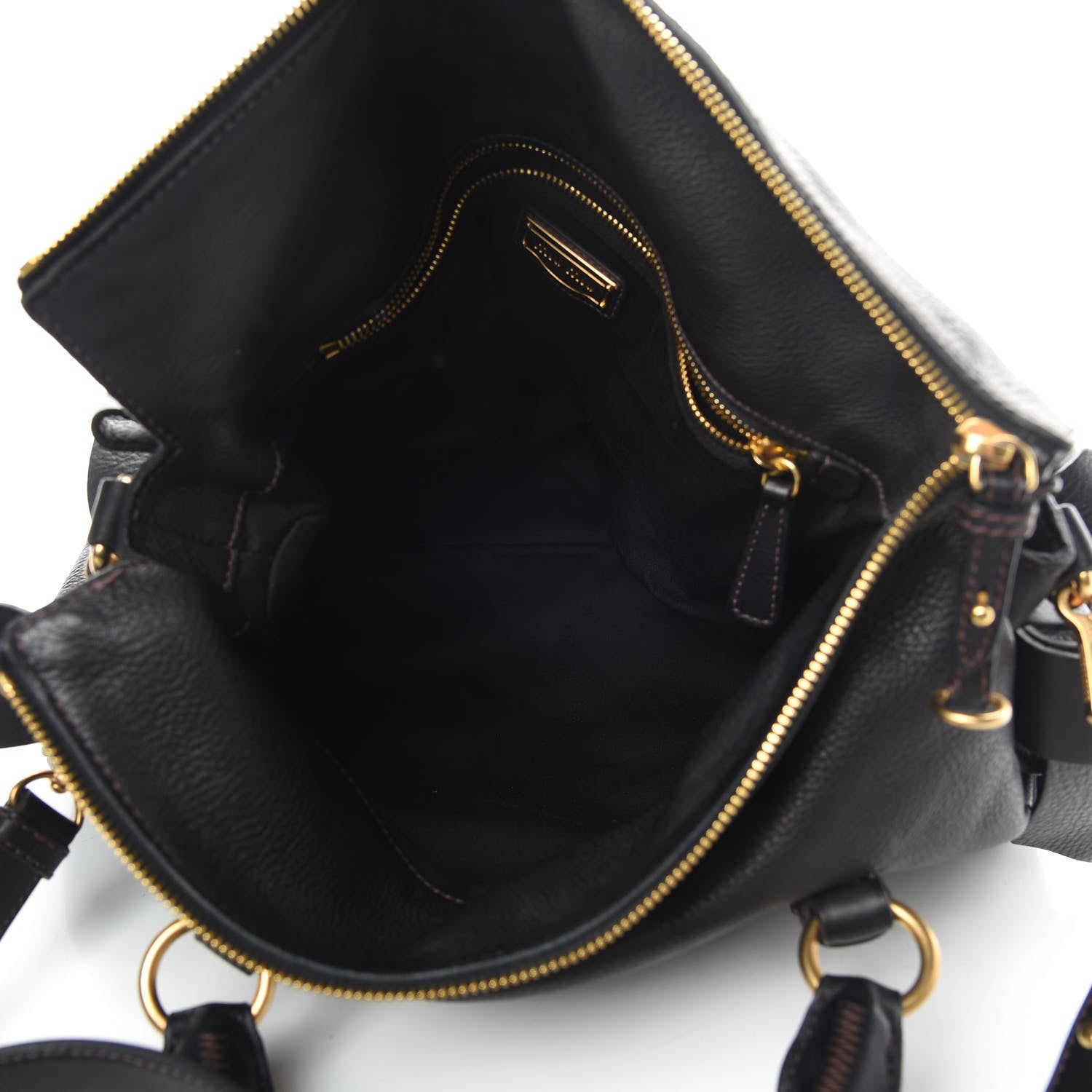 Miu Miu Vitello Medium Bow Bag Black 5 of 11