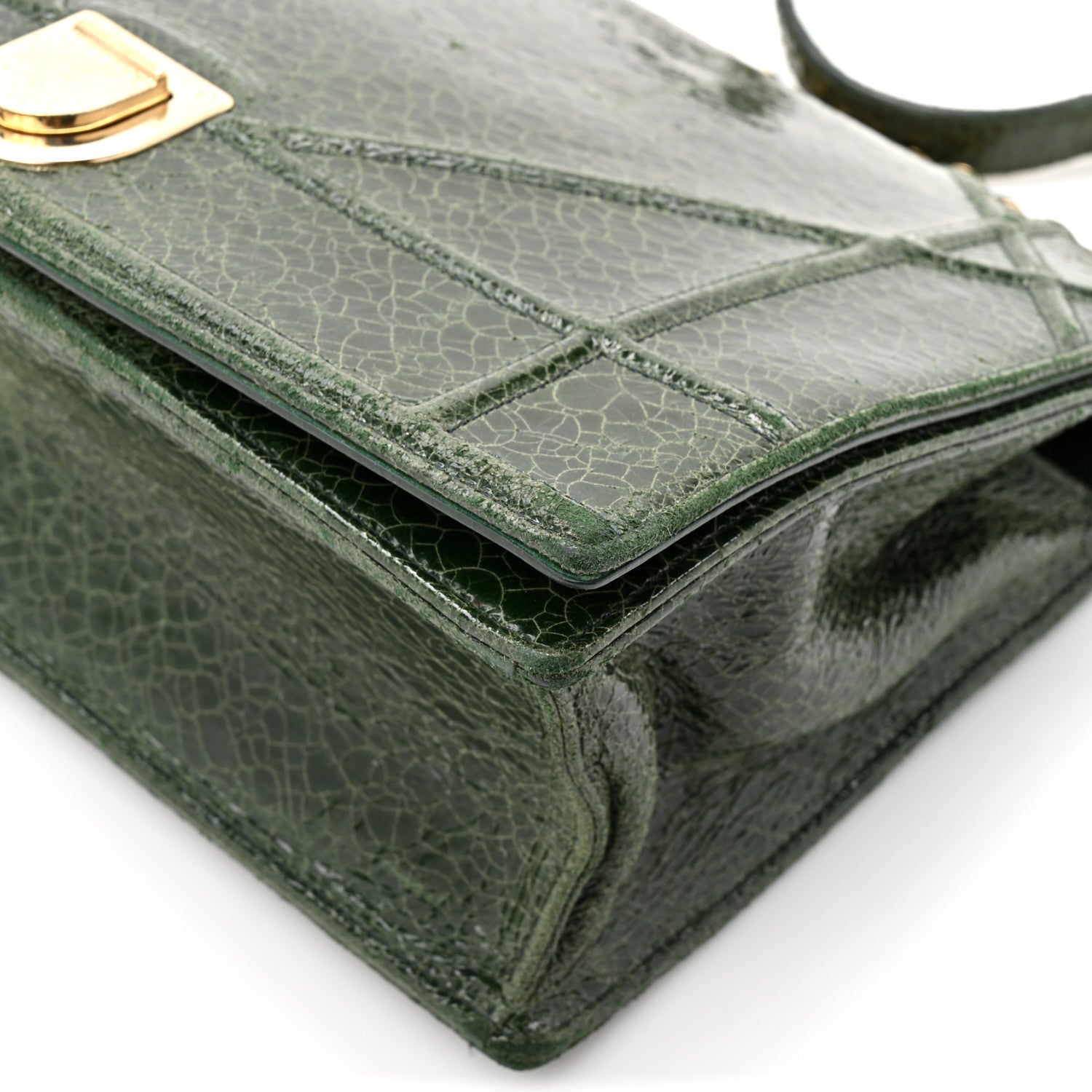 Christian Dior Ceramic Effect Deerskin Large Diorama Flap Bag
