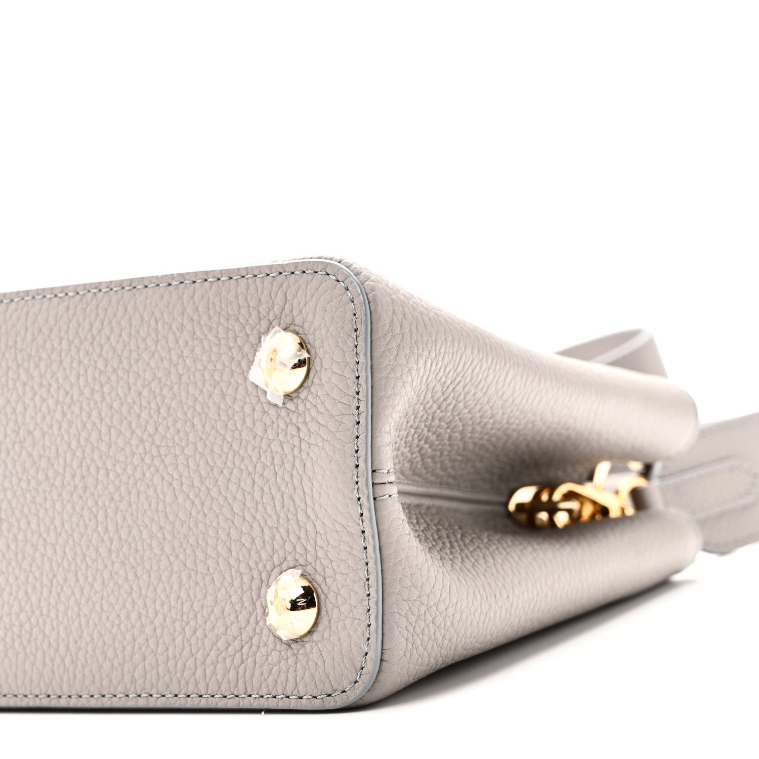 Louis Vuitton Taurillon Moonstone Capucines MM  Galet 9 of 10