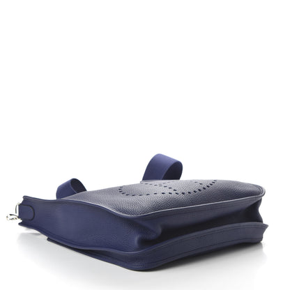 Hermes Taurillon Clemence Evelyne III GM Bleu Encre 4 of 9