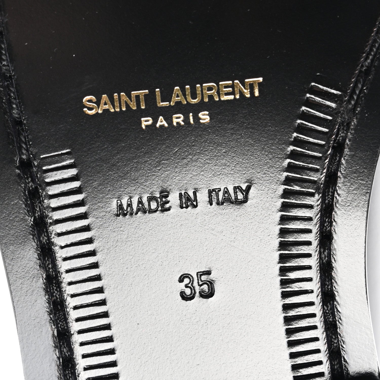 Saint Laurent Calfskin Penny Loafers 35 Black 6 of 8