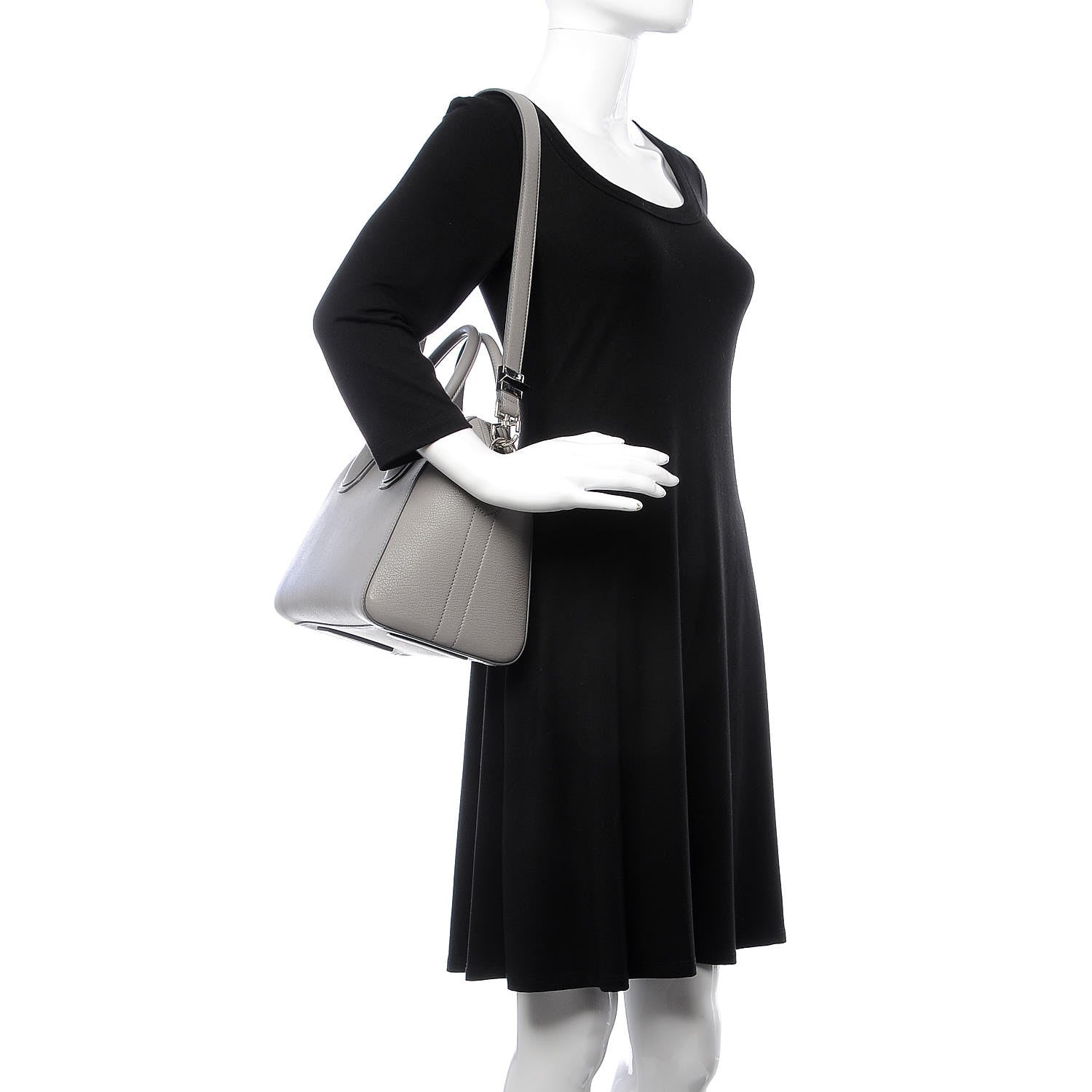 Givenchy Sugar Goatskin Small Antigona Pearl Grey 2 of 12