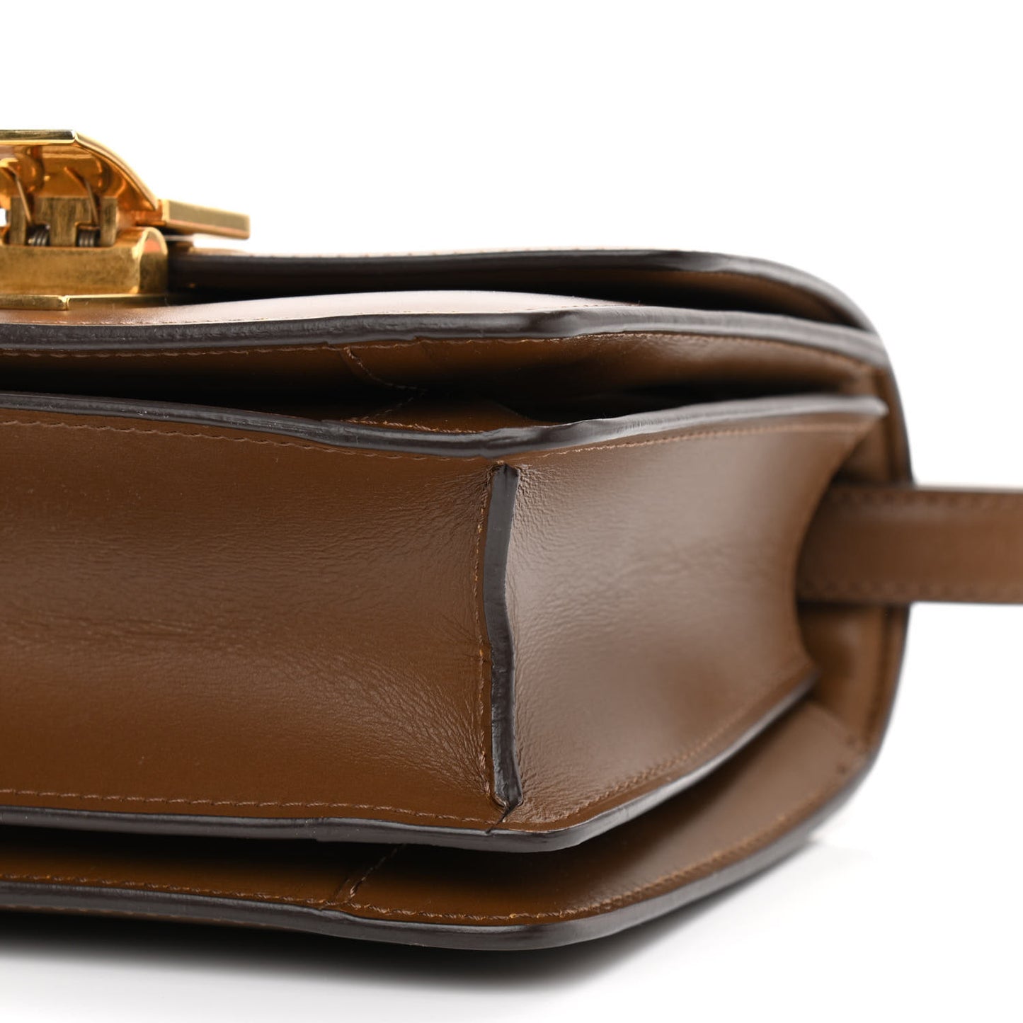 Box Calfskin Small Classic Box Flap Bag Camel