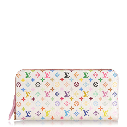 Louis Vuitton Monogram Multicolor Insolite Wallet White Litchi 1 of 7
