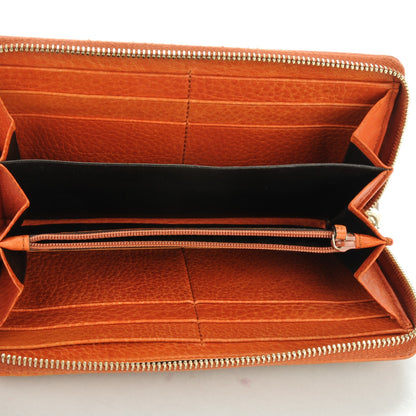 Gucci Monogram Bamboo Tassel Zip Around Wallet Orange 7 of 9