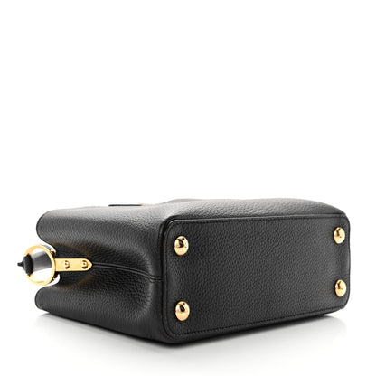 Louis Vuitton Taurillon Capucines BB Black 4 of 9