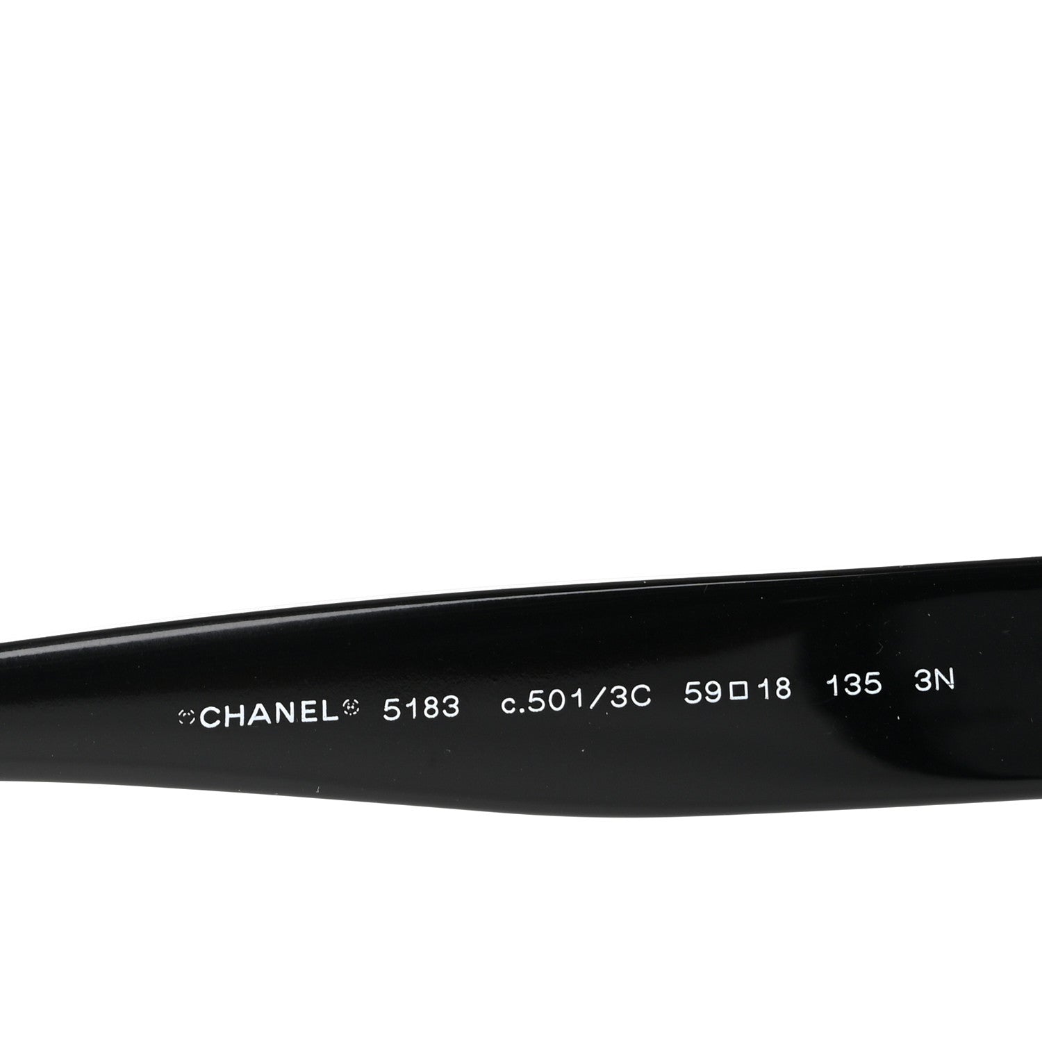 Chanel Acetate Polarized CC Sunglasses 5183 Black 6 of 9